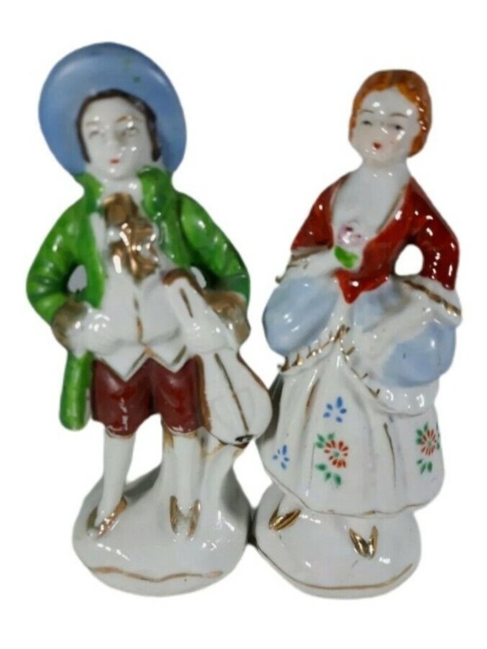 Man and Woman 4 inch figurines Made in Japan